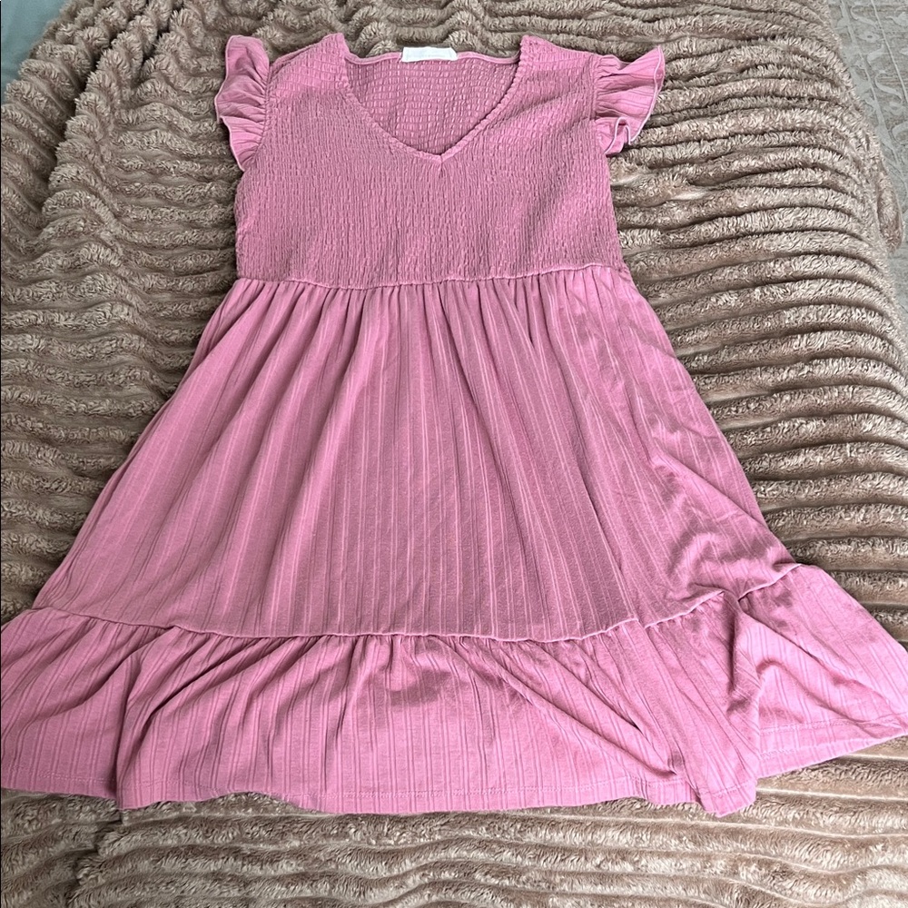 Lucky Brand Pink Midi Dress